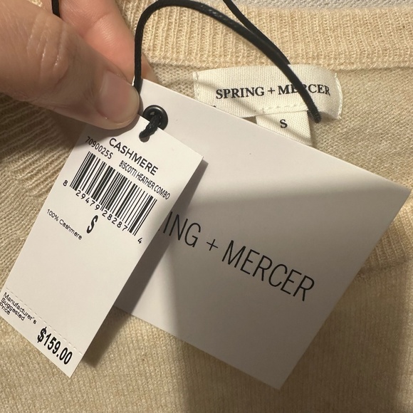 NWT Spring + Mercer "Escape" Cashmere Sweater - size S - Picture 3 of 4